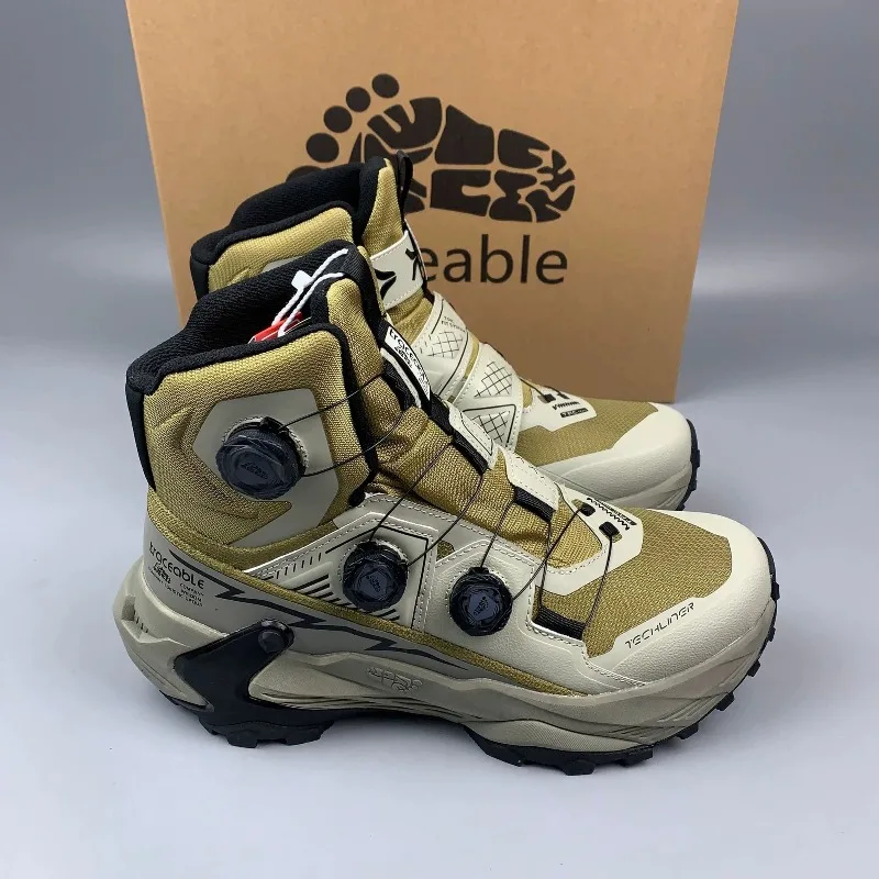 Original Brand Comfortable Mid-Top Trekking Sneaker Designer Quick Lacing Mountain Climbing Boots Unisex Anti Slip Trecking Shoe