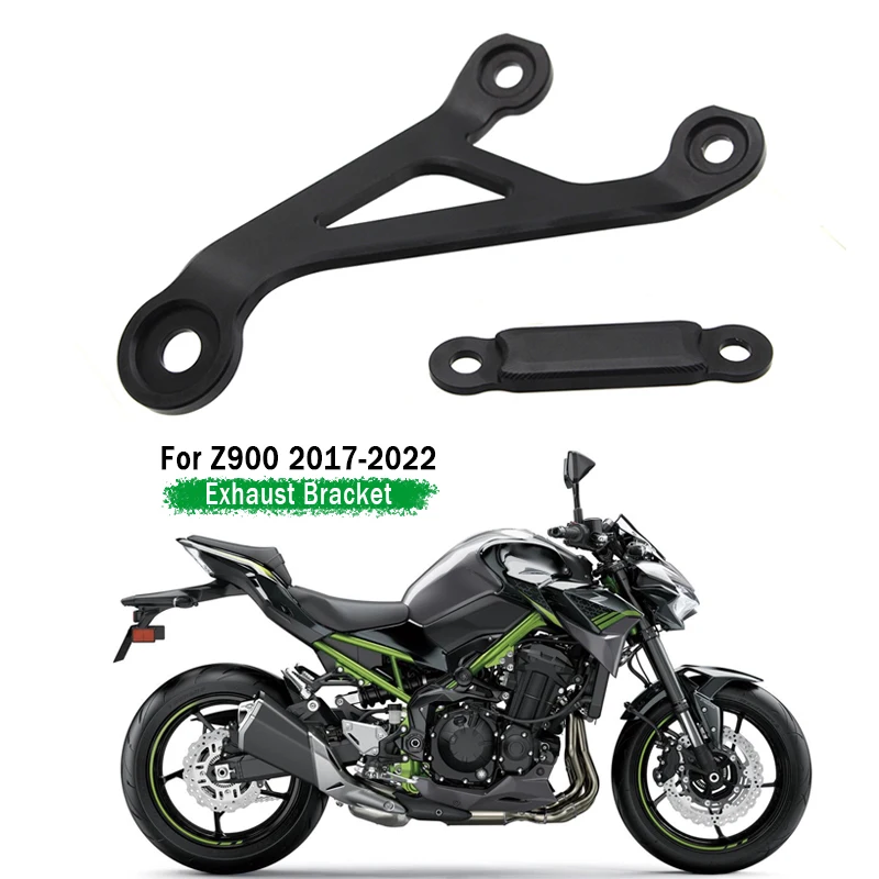 

Fit For Kawasaki Z900 Z 900 2017-2022 2018 2019 2020 Motorcycle CNC Aluminum Exhaust Holder Hanger Exhaust Bracket Mount Holder