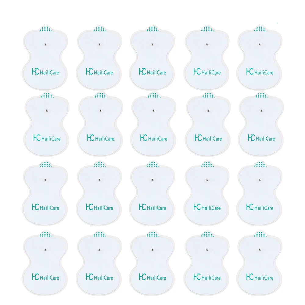 

100P/50P 5x7,7 см электродные подушечки для стимуляции мышц, самоклеящиеся сменные подушечки из нетканого материала, диаметр пряжки 3,5 см