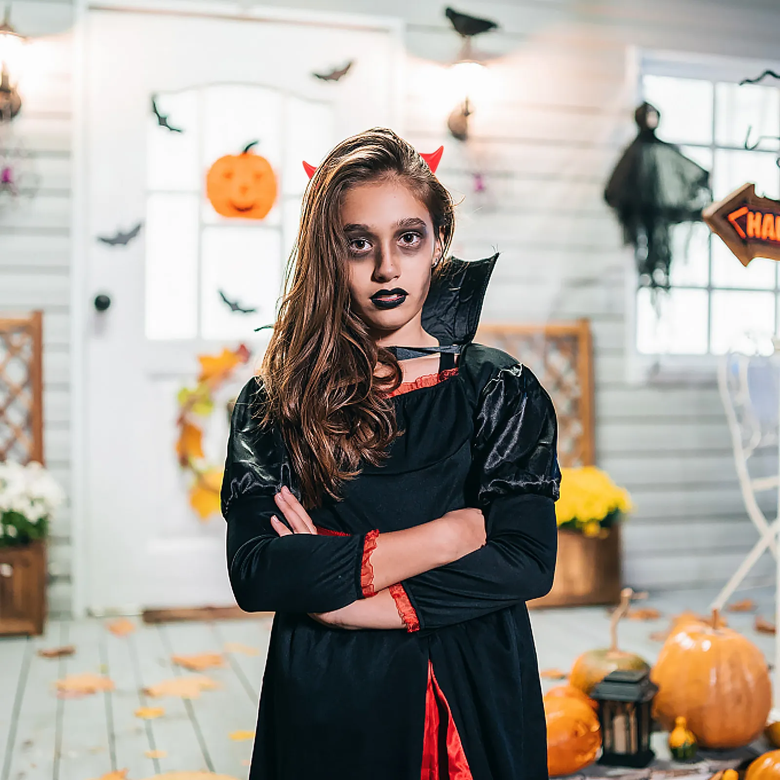 

Набор из 12 заколок для волос в виде дьявольских рожек, высокая прочность, гладкие края, подходят для костюмов на Хэллоуин, украшение для вечеринок, стильные и привлекательные.