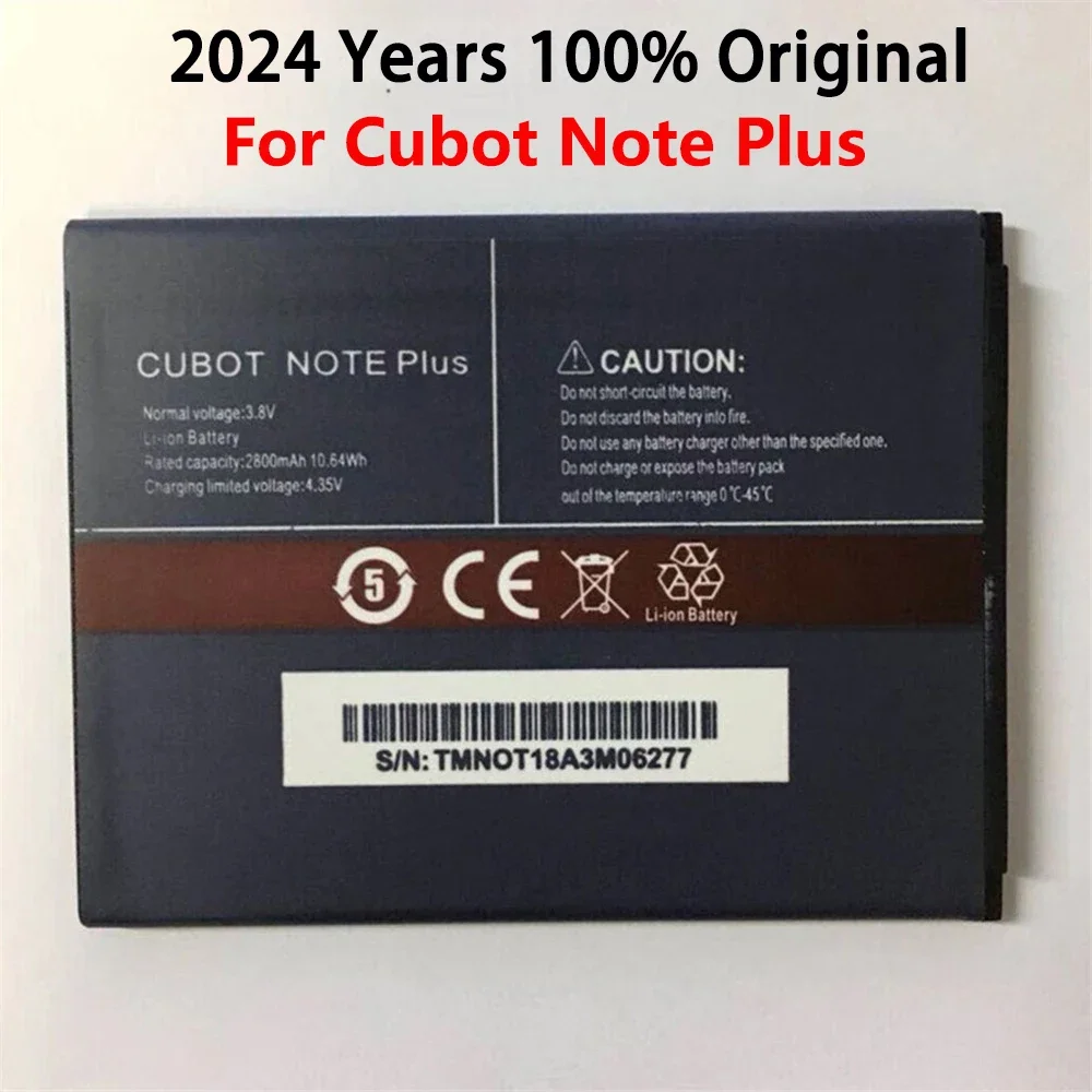 

2024 Years High Quality 100% Original 2800mAh Replacement Battery For Cubot Note Plus Mobile Phone Battery Fast Shipping