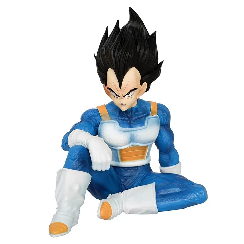 

GK Dragon Ball Z Vegeta Anime Figure 16CM PVC Sitting Action Figure Collection Model Desktop Decoration Gifts For Anime Fans