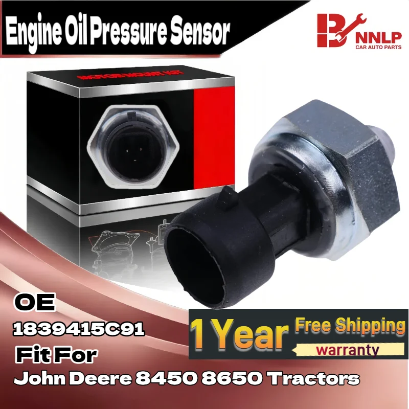 Para novo sensor de pressão de óleo do motor para tratores John Deere 8450 8650 1839415C91