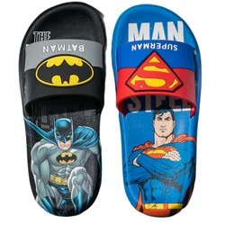 Marvel Anime Peripheral Justice League Personalized Summer Cartoon Batman Boys Thick Bottom Non-slip Superman Casual Flip Flops