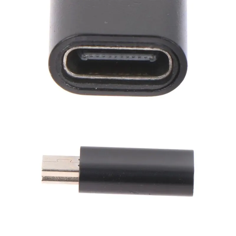 Universal Metal Mini 5 Pin USB Adapter B Male To Type C Female Data Transfer Connector Charging Converter For  Camera GPS