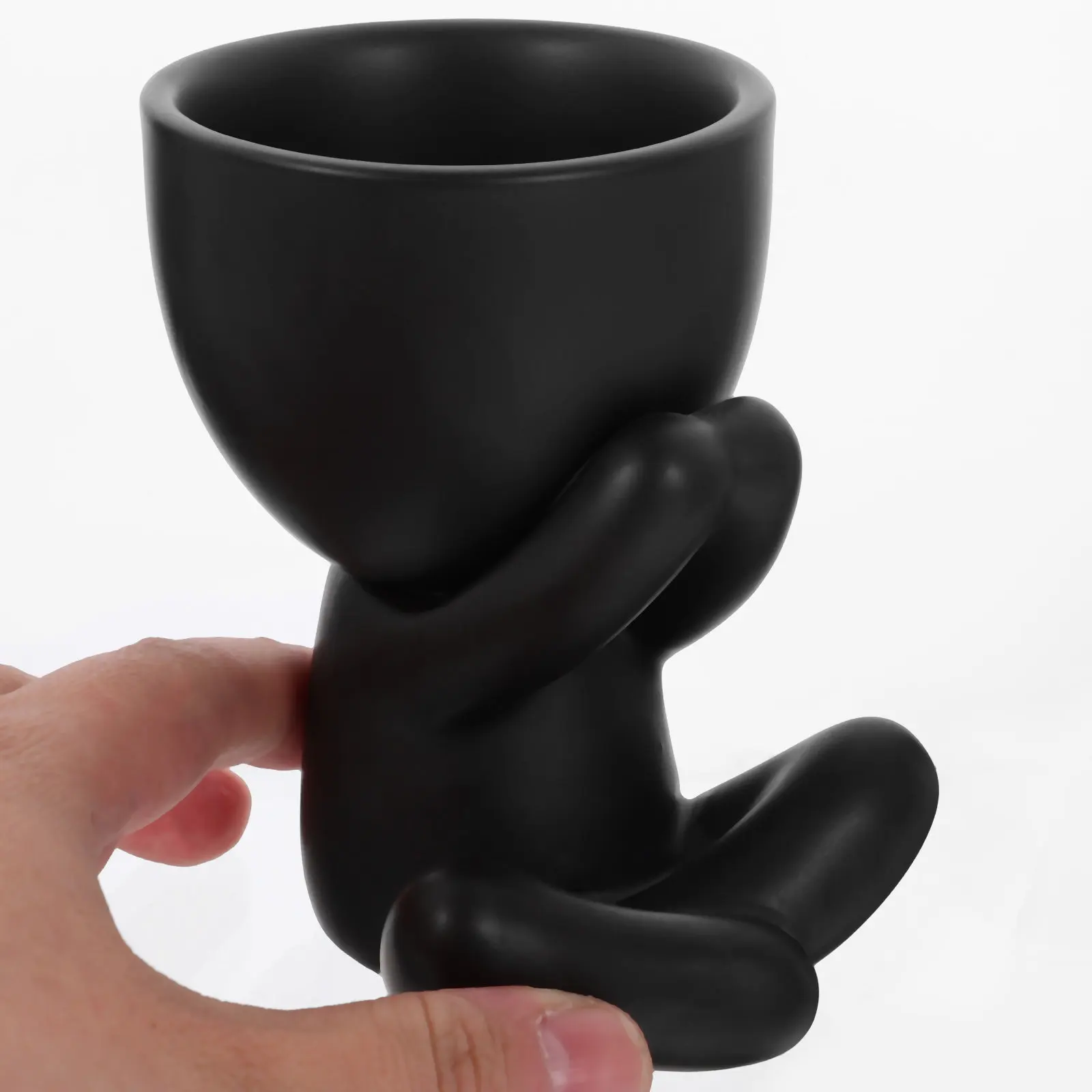 

3Pcs Ceramic Plant Pots Small Bonsai Succulent Containers for Indoor Greenery Tabletop Garden Decor Planter Set