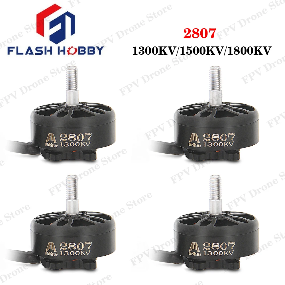 FLASHHOBBY A2807 1800KV 4S 1500KV 1300KV 6S Brushless Motor for FPV Freestyle 7inch Long Range LR7 Drone DIY Parts