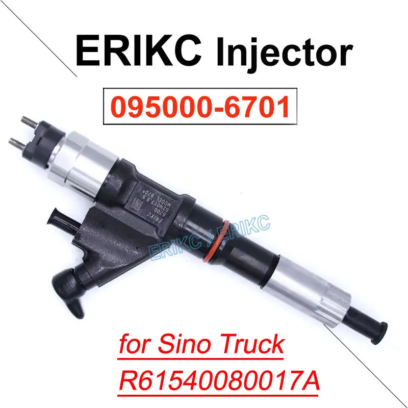 

095000-6701 Diesel Injector Nozzle R61540080017A Fuel Injection Sprayer 095000-6700 For DENSO 6700 6701 HOWO SinoTruck Ssangyong