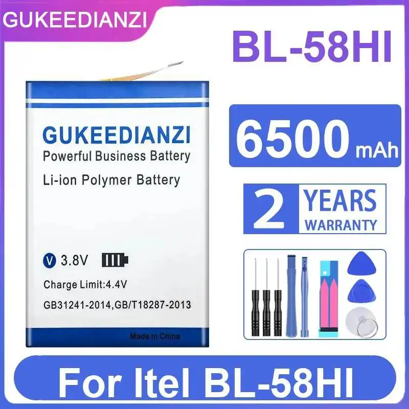 

Для Itel BL-58HI Высокоэффективный аккумулятор для мобильного телефона с быстрой зарядкой 6500 мАч