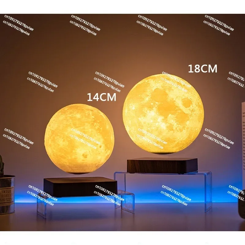 Magnetic levitation moon lamp romantic light levitation 3D printing moon lamp home magnetic levitation ornament