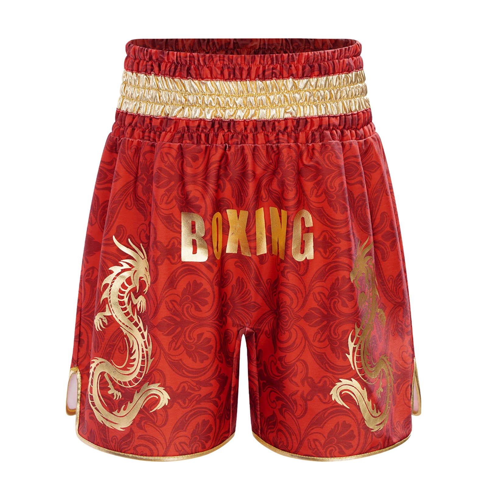 Kinder-Boxershorts für Jungen und Mädchen mit Weitem Metallic-Buchstaben-Drachen-Print, Kickboxen Kampfsport Boxershorts Trainings-Kostüm – Detail 17