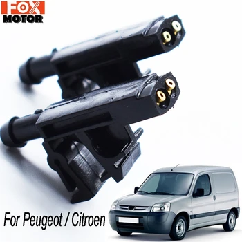 Citroen Berlingo Xantia ZX 6438A0 용 푸조 파트너 406 605 용 2x 앞 유리 와이퍼 와셔 제트 노즐 스프레이 643889