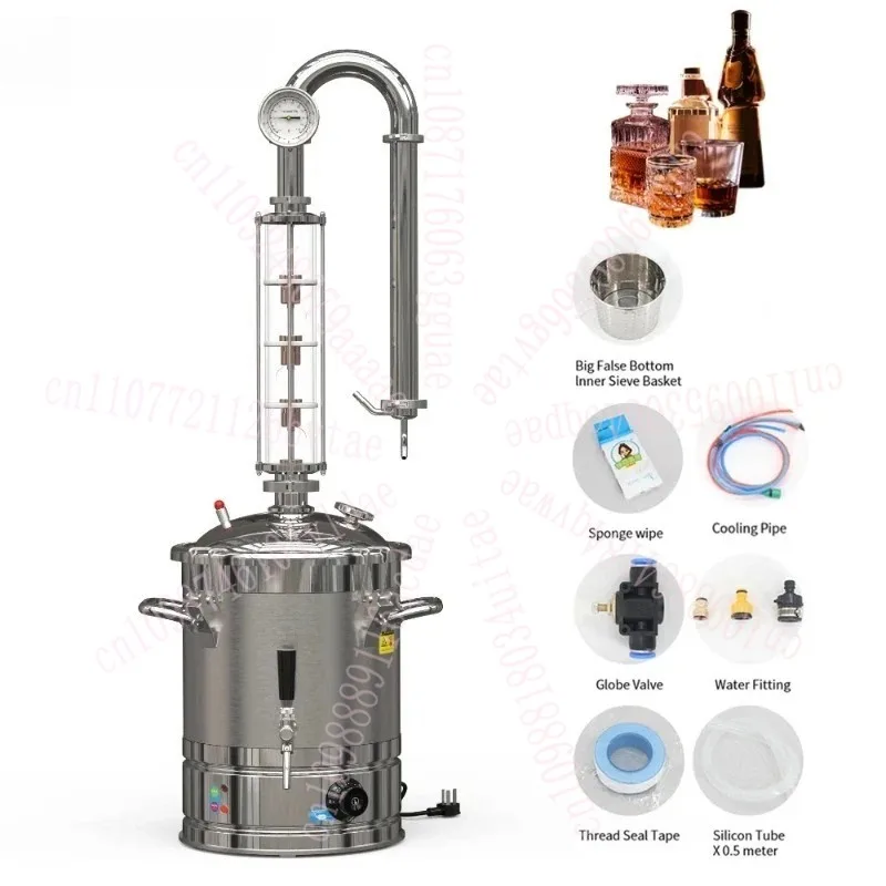 

C-T-20s Домашний дистиллятор Набор для дистилляции На все спиртовое оборудование для дистилляции Аппарат для самогона Бренди Виски Ром Джин