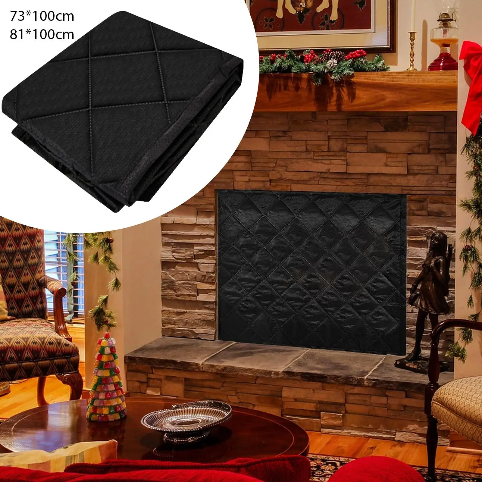 

Чехол для камина, защитное одеяло, ограничитель для внутреннего камина для наружного дома, гостиной, зимы