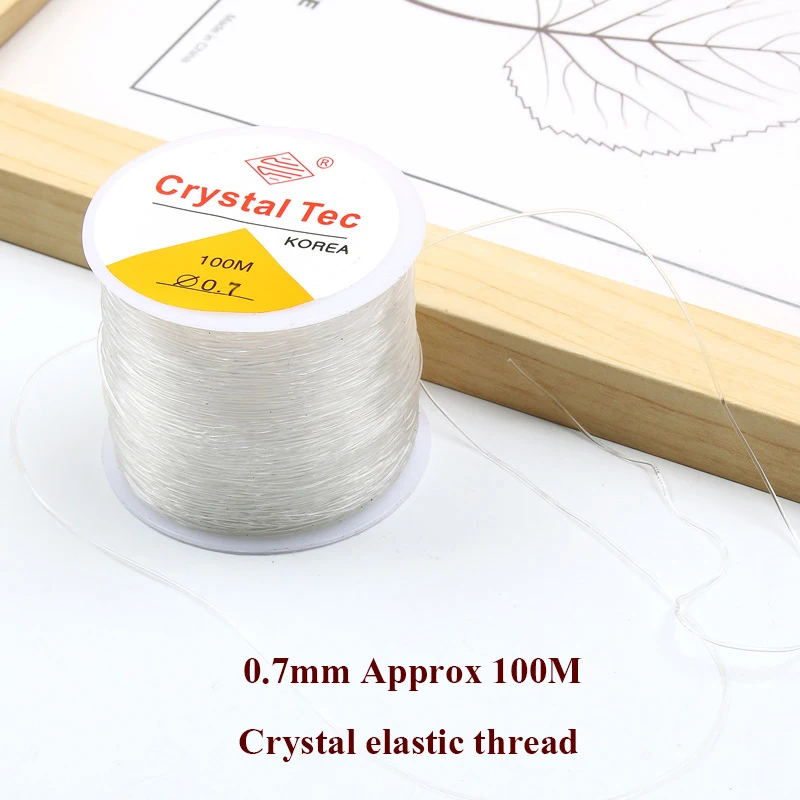 DIY Beaded Transparent Nylon Cord for Bracelet Making