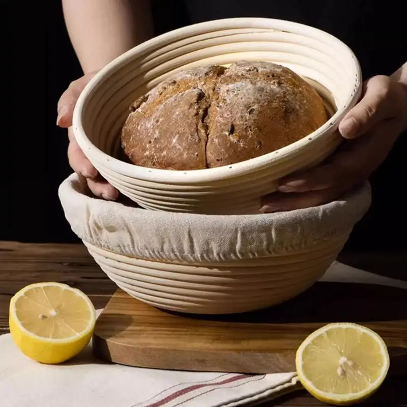 

Круглая корзина для хлеба из ротанга, многофункциональные прозрачные чаши, легкий инструмент для изготовления хлеба, круглые прозрачные чаши для ресторана