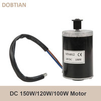 DC Brushed Motor, MY6812 12V/24V 100W 120W 150W DC Brush High Speed Motor for Electric Scooter