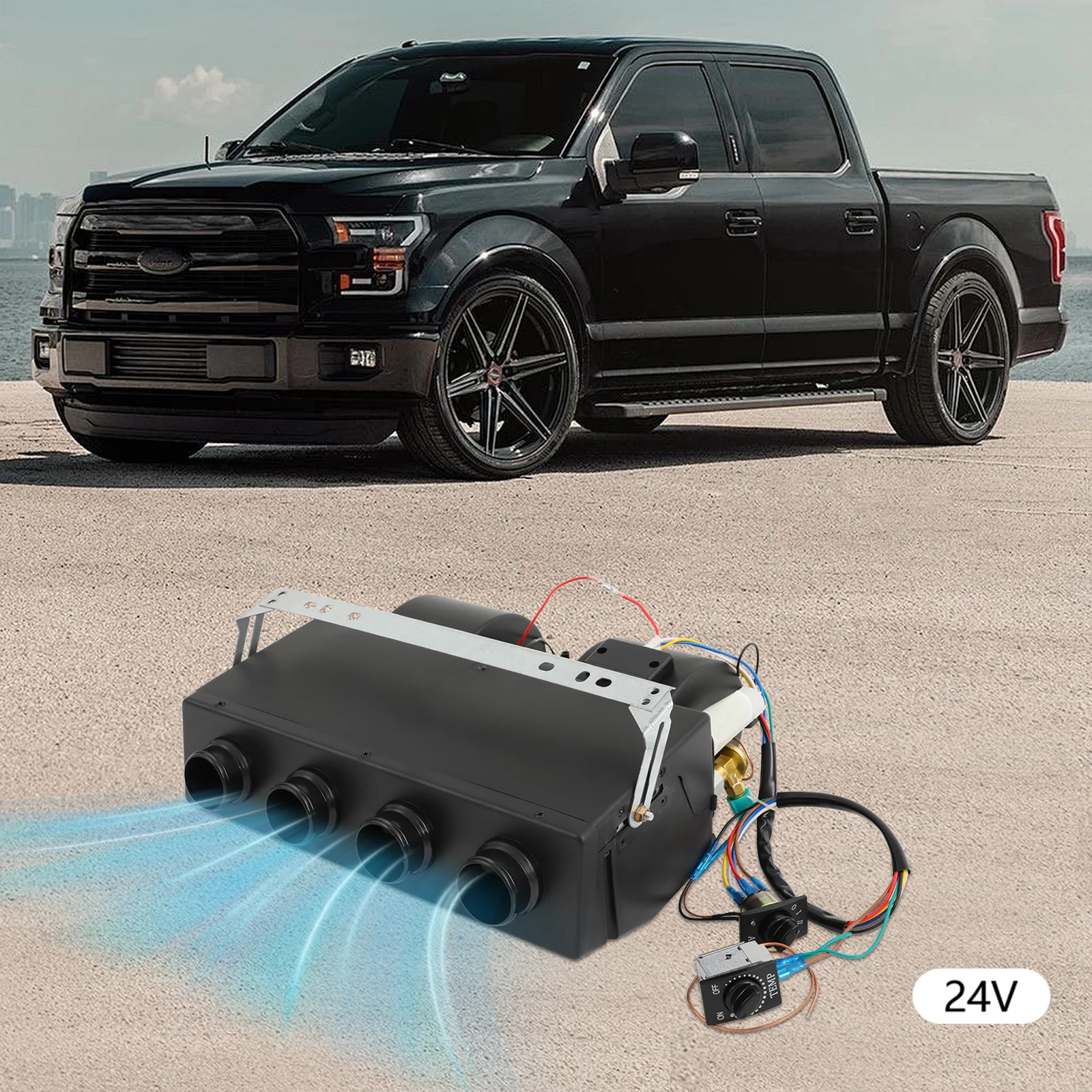 تكييف الهواء لتبريد المبخر RV 3300kcal/h 3 مستويات السرعة 3-8 ° تعديل C منخفض الضوضاء 65 ديسيبل 400CFM حجم الهواء #5