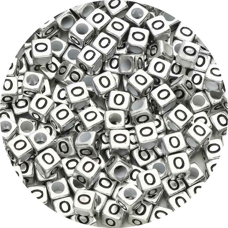 50Pcs Acrylic Letter Decoration Beads for DIY Bracelet Necklace