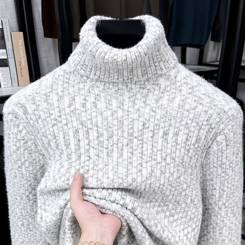 

Fur Collar Pullovers Pink Mens Made In Paris Label Garcons Unique Oversized Cut Wool Mink Details Hand Stitched Advanced Premium