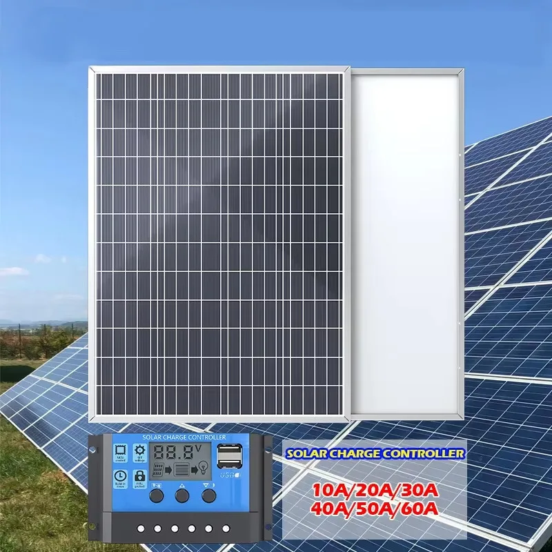 

Поликристаллическая солнечная панель 22 Вт с алюминиевой рамой Комплект солнечного зарядного устройства 12 В/18 В с выходом постоянного тока 5521 для наружного электропитания на колесах для кемпинга