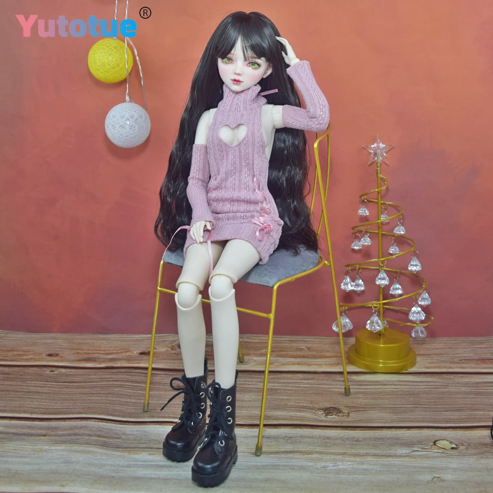 YUTOTUE 1/3 BJD دمية 56 سنتيمتر عيون خضراء دمية أنثى مع مجموعة كاملة من الملابس والاكسسوارات لتقوم بها بنفسك لعب هدايا الأطفال