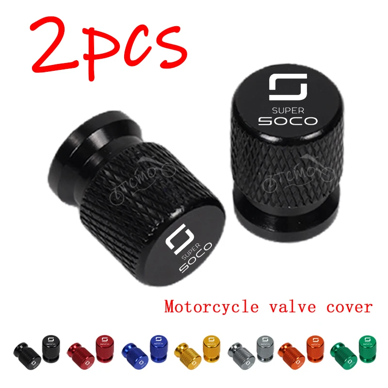 

For Super Soco CPx CUmini CUx TC 50 TC Max Wanderer TCMax Accessories 2PCS Motorcycle Wheel Tire Parts Valve Stem Caps Cover
