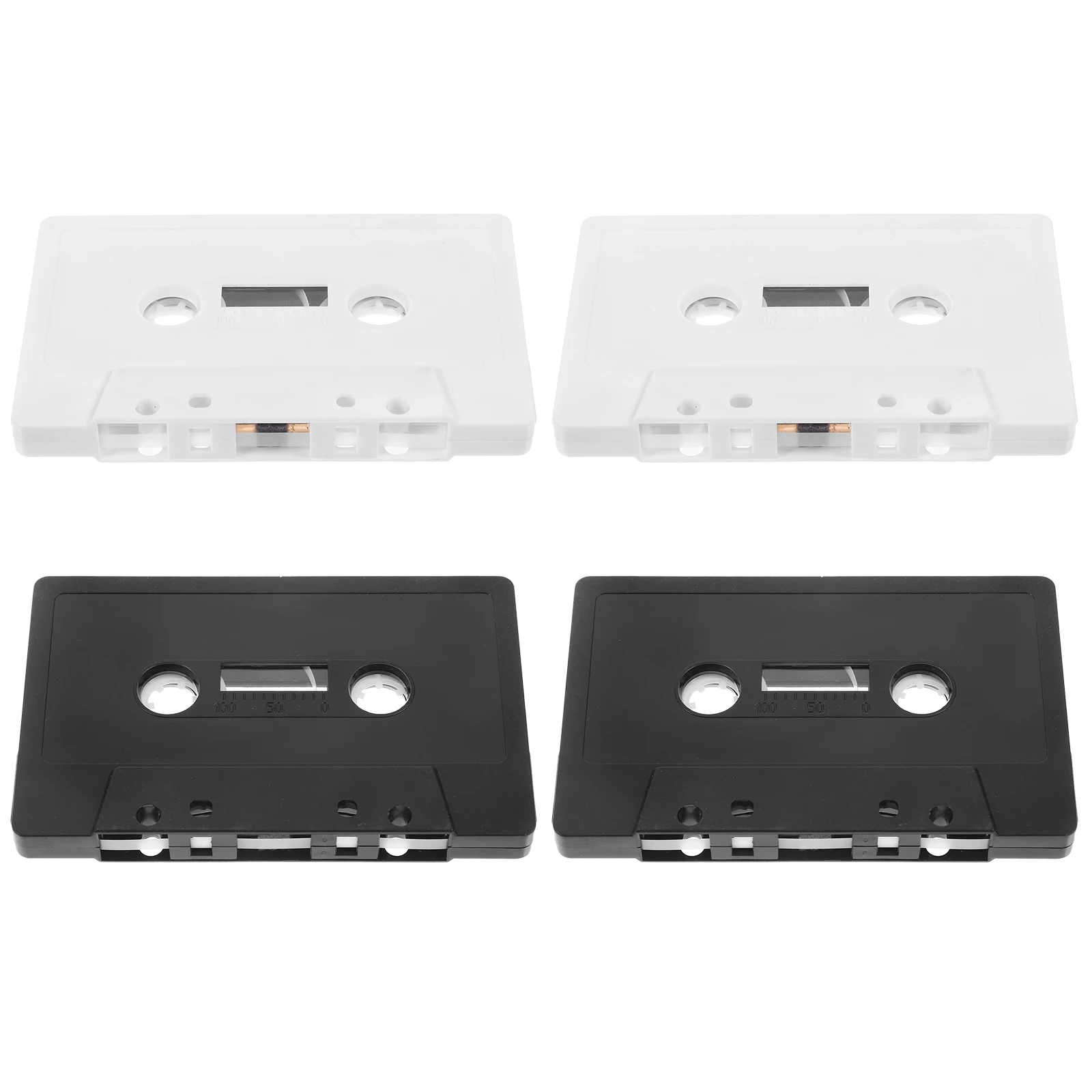 

4 Pcs Cassette Decoration Tapes Recording Manual Blank Audio Cassettes Plastic Greeting