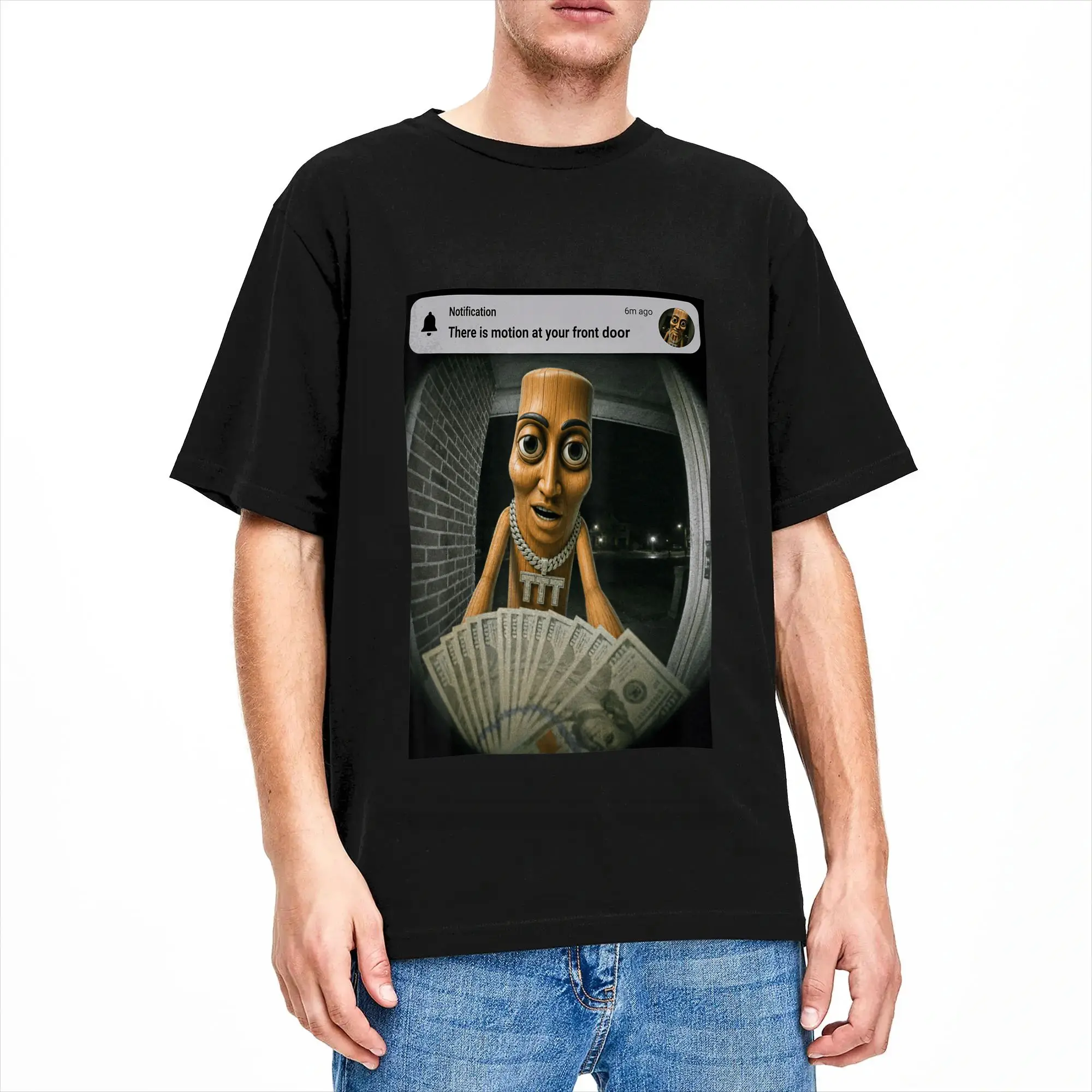 Vintage T Shirt Summer Tung Tung Sahur Triple T  Fashion T Shirts  Cotton Tshirt for Man Y2K Classic Pattern Short Sleeve Tees