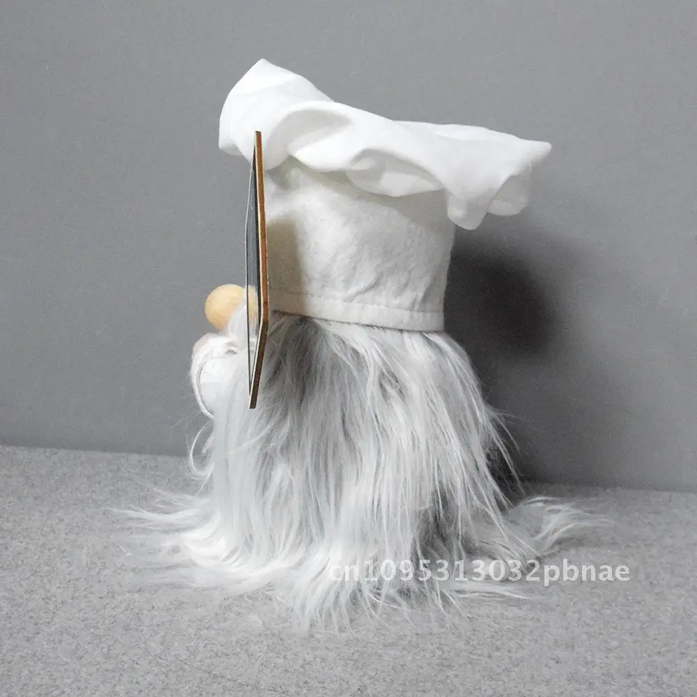 Vecchio senza volto Chef Goblin Doll Doll Ornamenti Chef Natale Rudolph