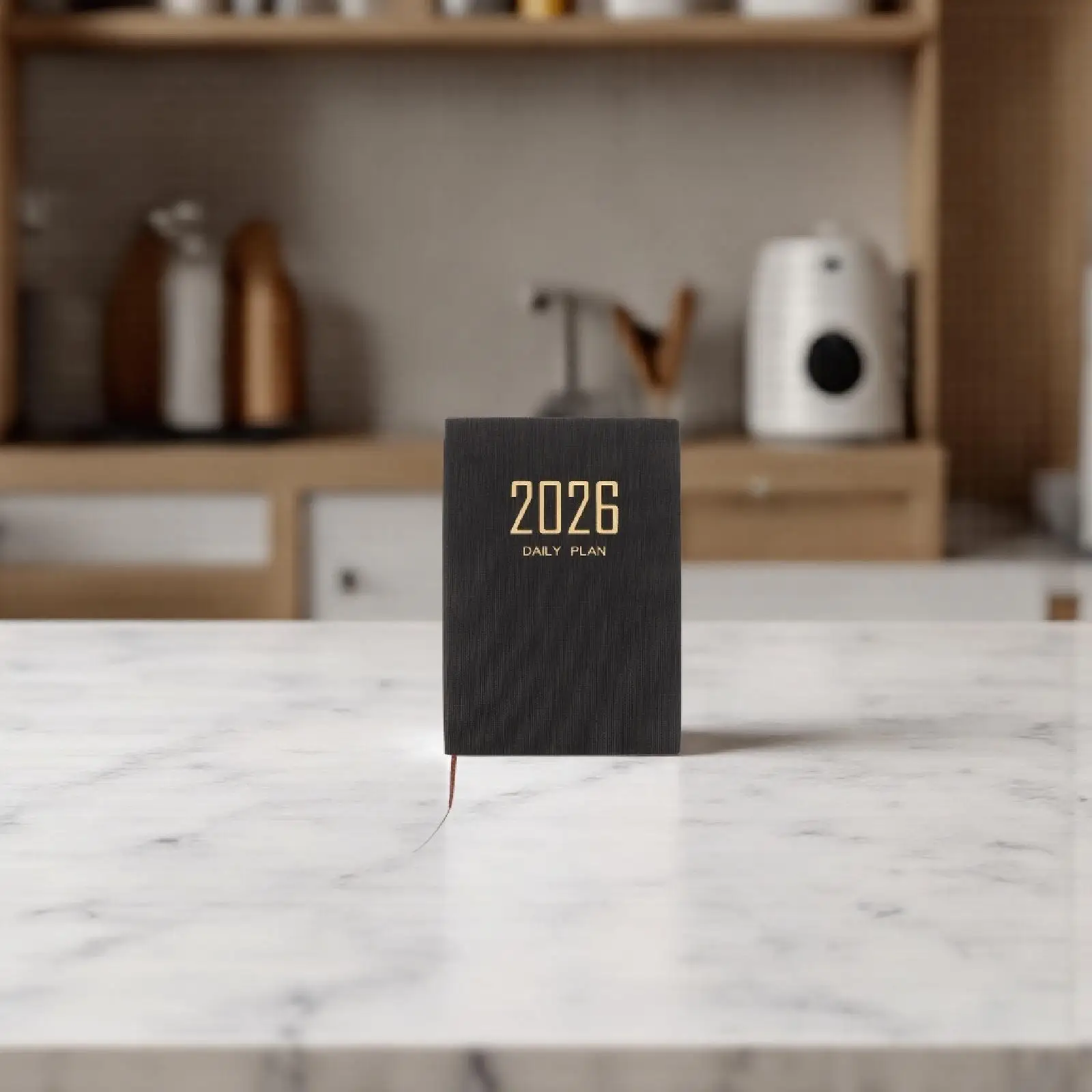 

2026 A5 Daily Weekly Planner Notebook Pu Slim Elegant Calendar For Office Home Use English Layout Task Appointment Book