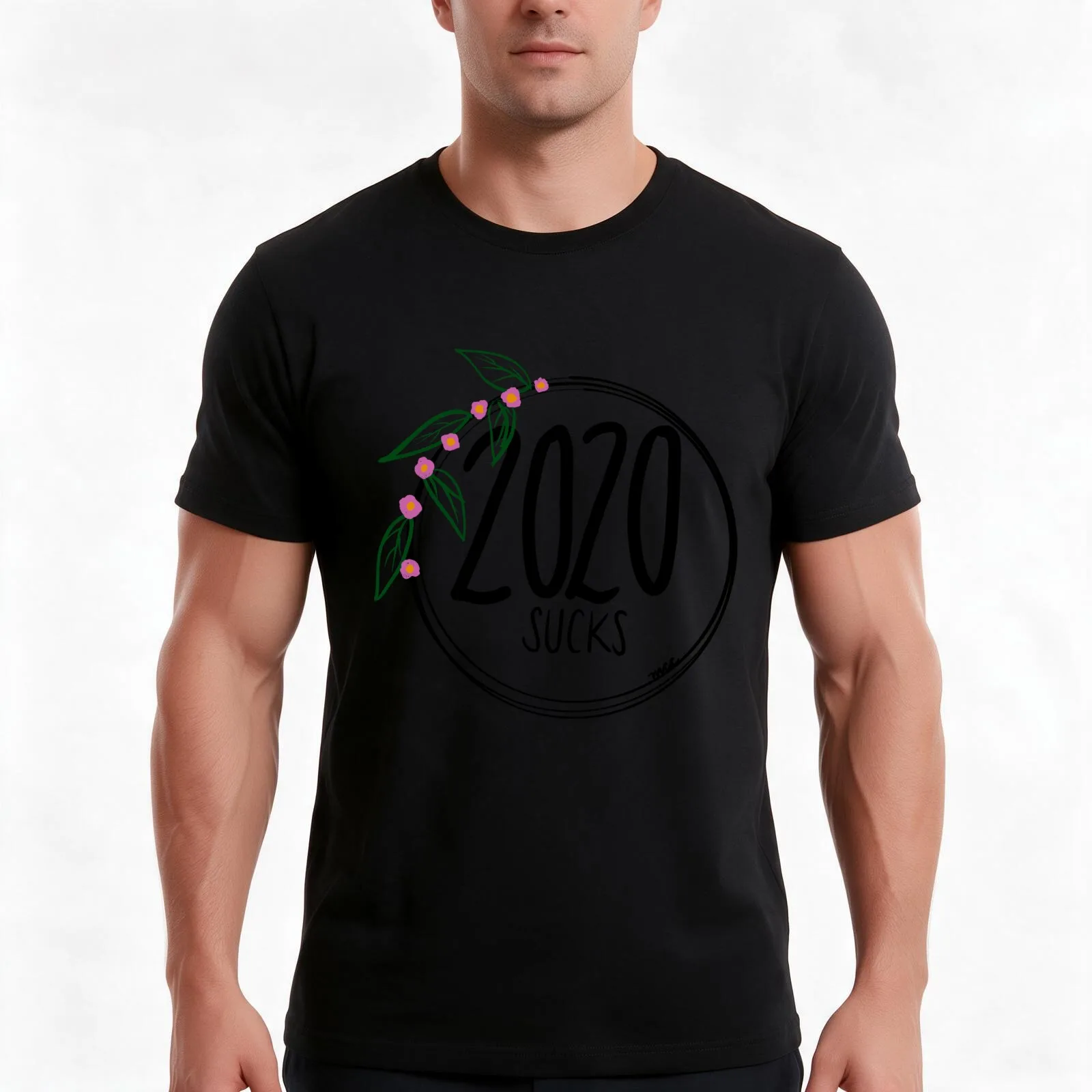 2020 Sucks T-Shirt, Summer Casual Cotton Tee, Oversized Streetwear Tops, Vintage Graphic Print, Loose Fit Short Sleeve