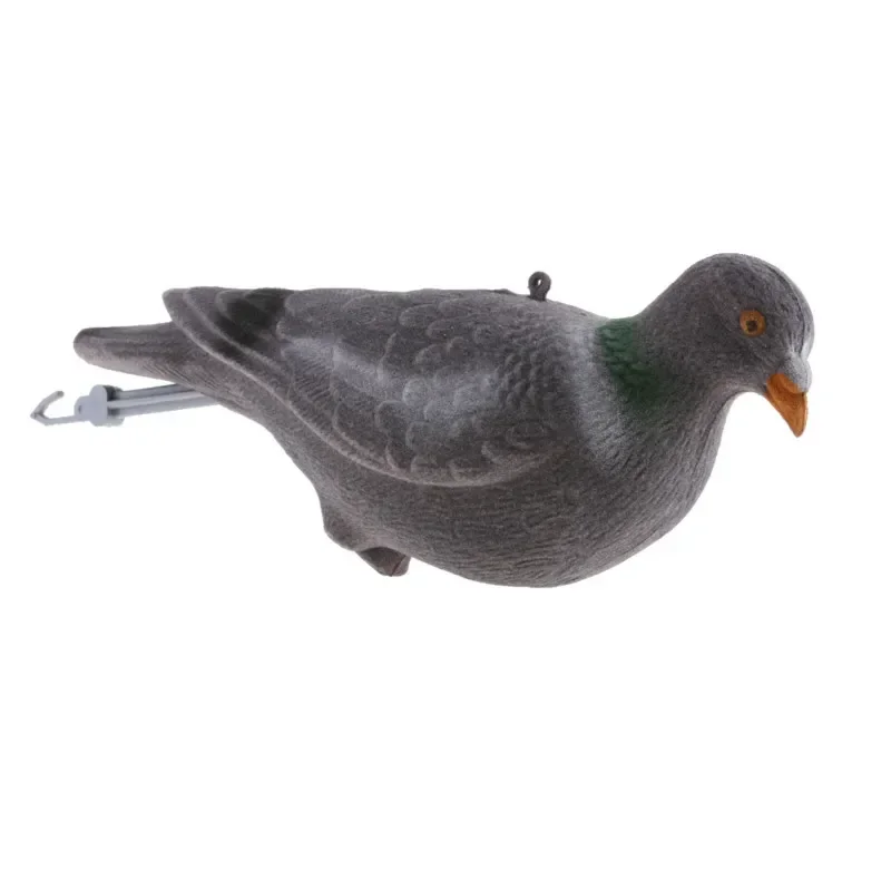 3pcs Simulated plastic pigeons fake pigeon shells for hunting bait and simulated peace doves for garden decoration bird hunting view 3