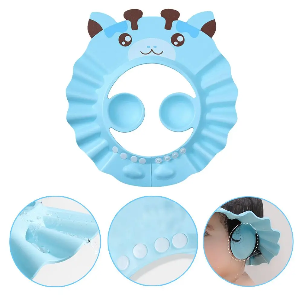 Kids Protect Bathing Ear Protection Bath Head Cover Shampoo Artifact Baby Shower Cap Hair Wash Hat