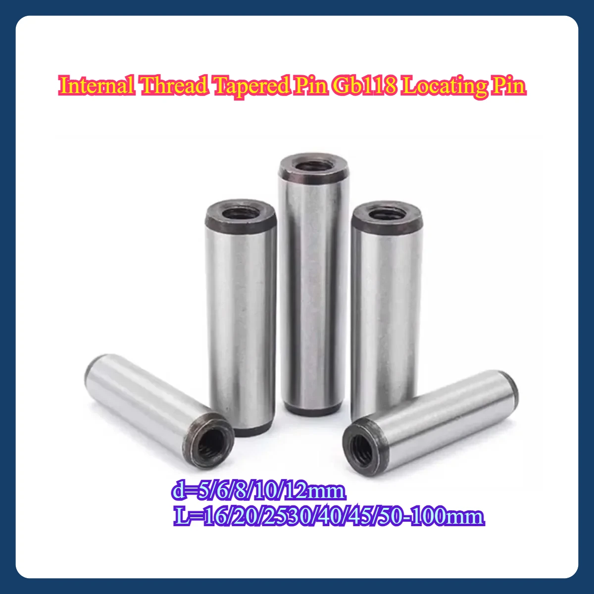 

Internal Thread Tapered Pin Gb118 Locating Pin M5M6M8M10M12