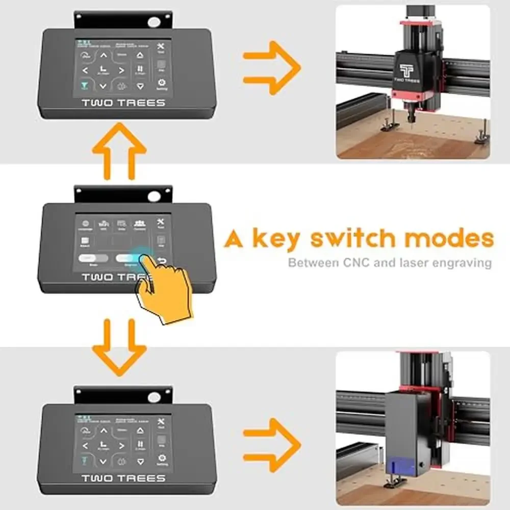 Máquina enrutadora CNC para carpintería, Control GRBL, grabado de 3 ejes, madera, acrílico, MDF, TTC450 PRO, Kit de actualización Compatible con rotativo de 4to eje