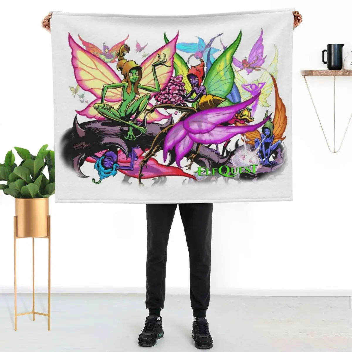ElfQuest: The Preservers Throw Blanket Decorative Throw cosplay anime Thins manga Plaid on the sofa Blankets