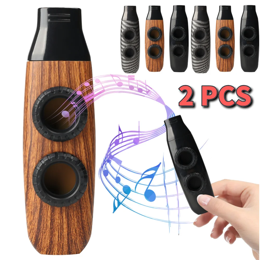 Double Hole Design Kazoo Double Film Kazoos Accompaniment With Ukulele Guitar Violin Portable Musical Instrument Children Gifts