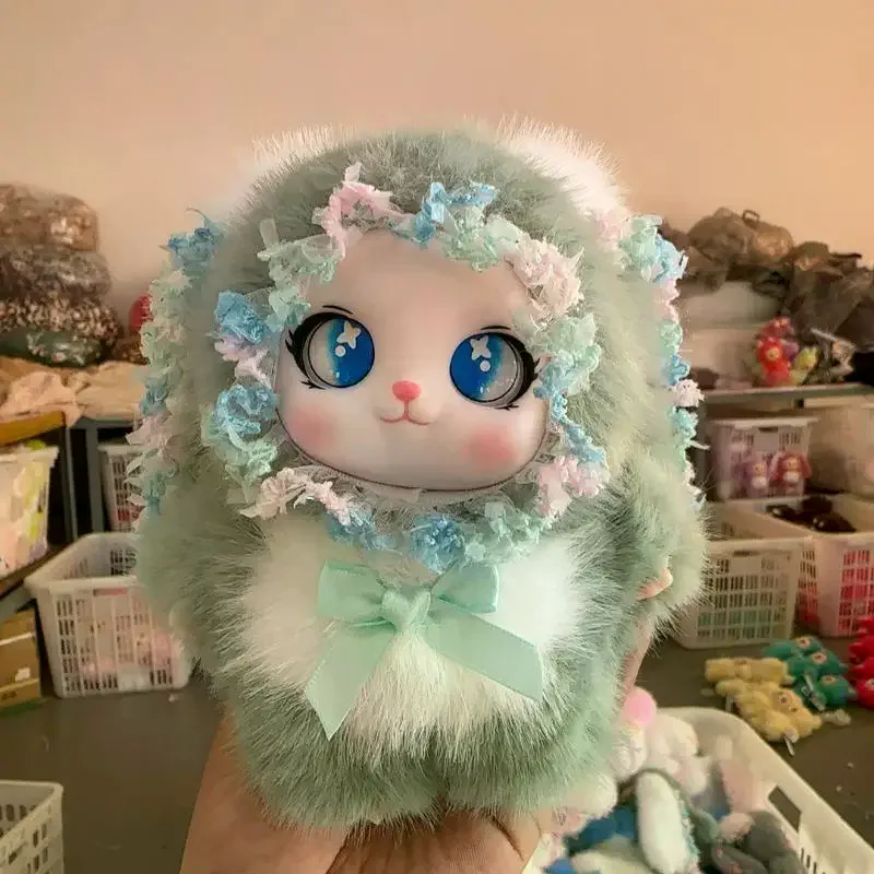 Cute Bow Rabbit Ear Plush Doll Toy Pendant Keychain Ornaments Backpack Hangings Decoration Car Keyring For Women Girls Gift