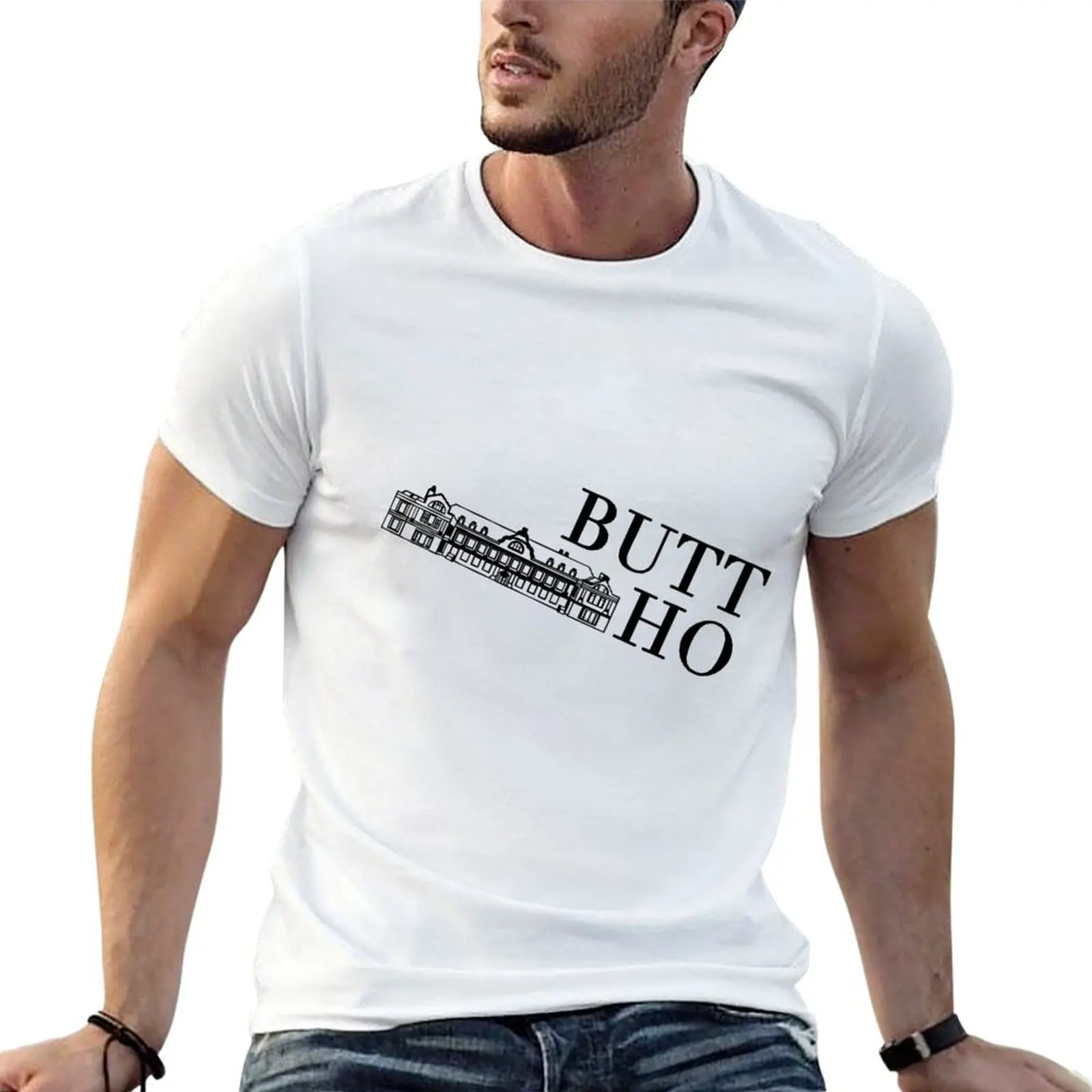 button house's absolute failure of a logo T-Shirt Luxury man cheap stuff mens graphic t-shirts hip hop