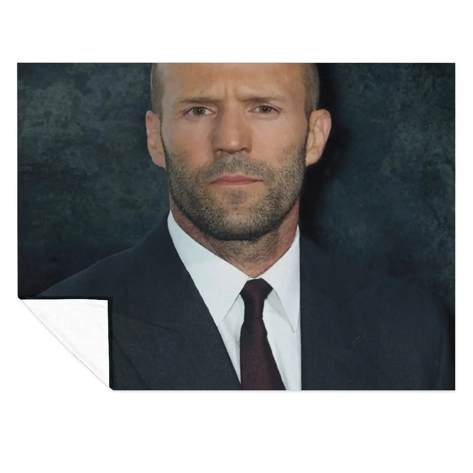 

jason statham Throw Blanket Multi-Purpose Bed covers Thin Retros Blankets