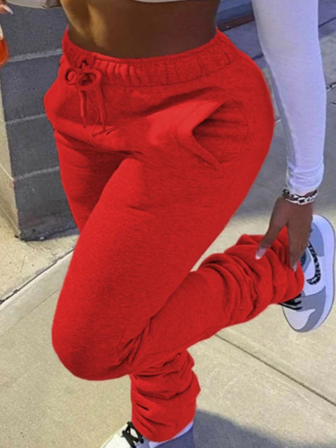 Stacked sweatpants aliexpress hotsell