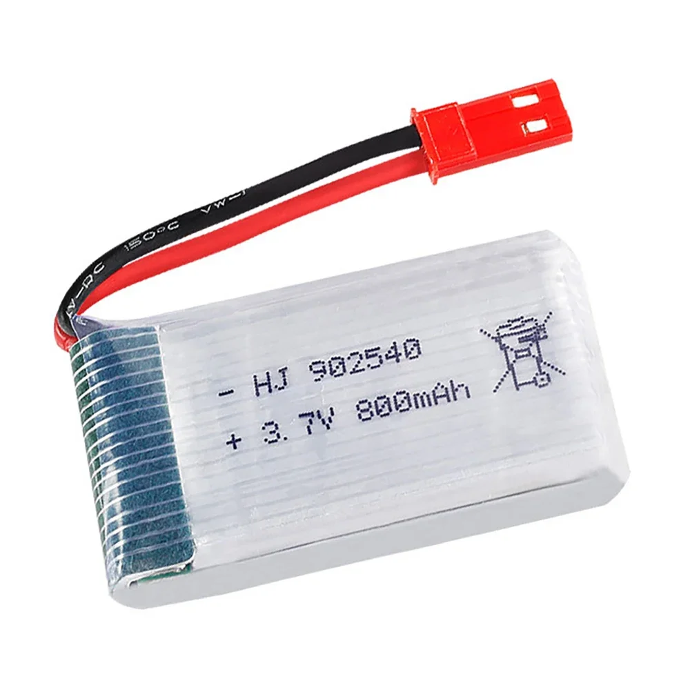 Rechargeable 1S 800mAh 3.7V Lipo Battery with JST plug For MJX R/C X400 X500 X800 HJ819 Remote Control Quadcopter Drone Parts