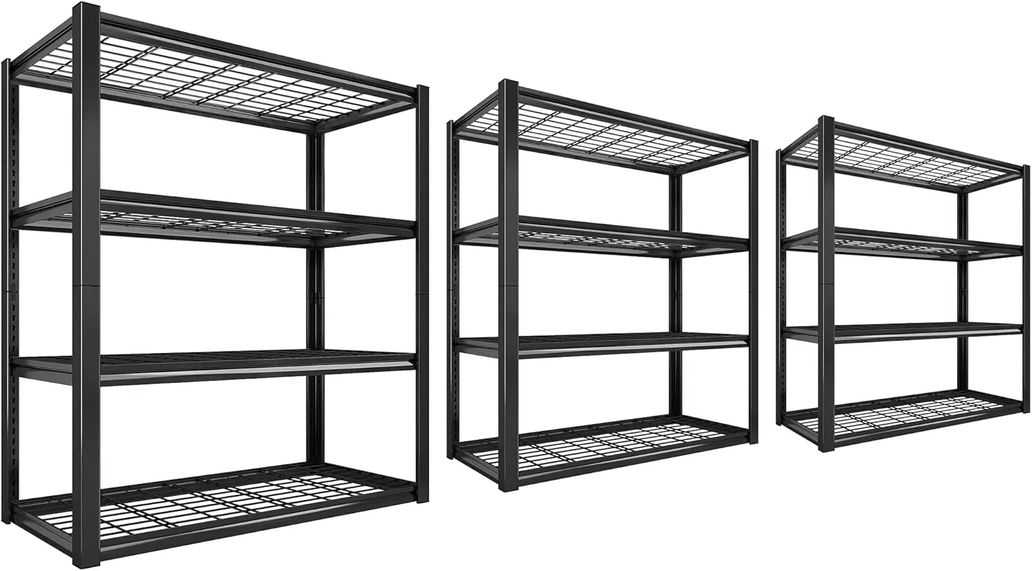 Heavy Duty Shelving 4-Tier Adjustable Metal Shelves for Storage Rack Industrial Shelving Utility Shelf 3PC,40