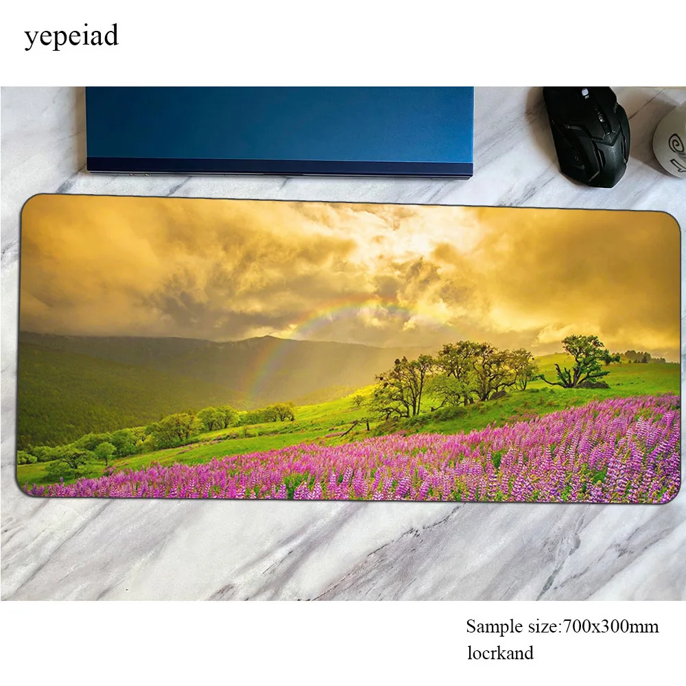 Rainbow mousepad 900x400mm gaming mouse pad HD print pc computer gamer accessories large mat cheapest laptop desk protector pads