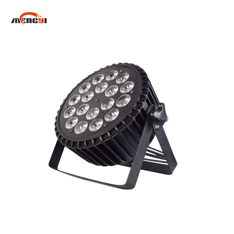 flat par light com controle de som quatro em um cores luzes de tingimento de bar ktv sala de casamento ao vivo luzes do palco 18 pcs 10w 01