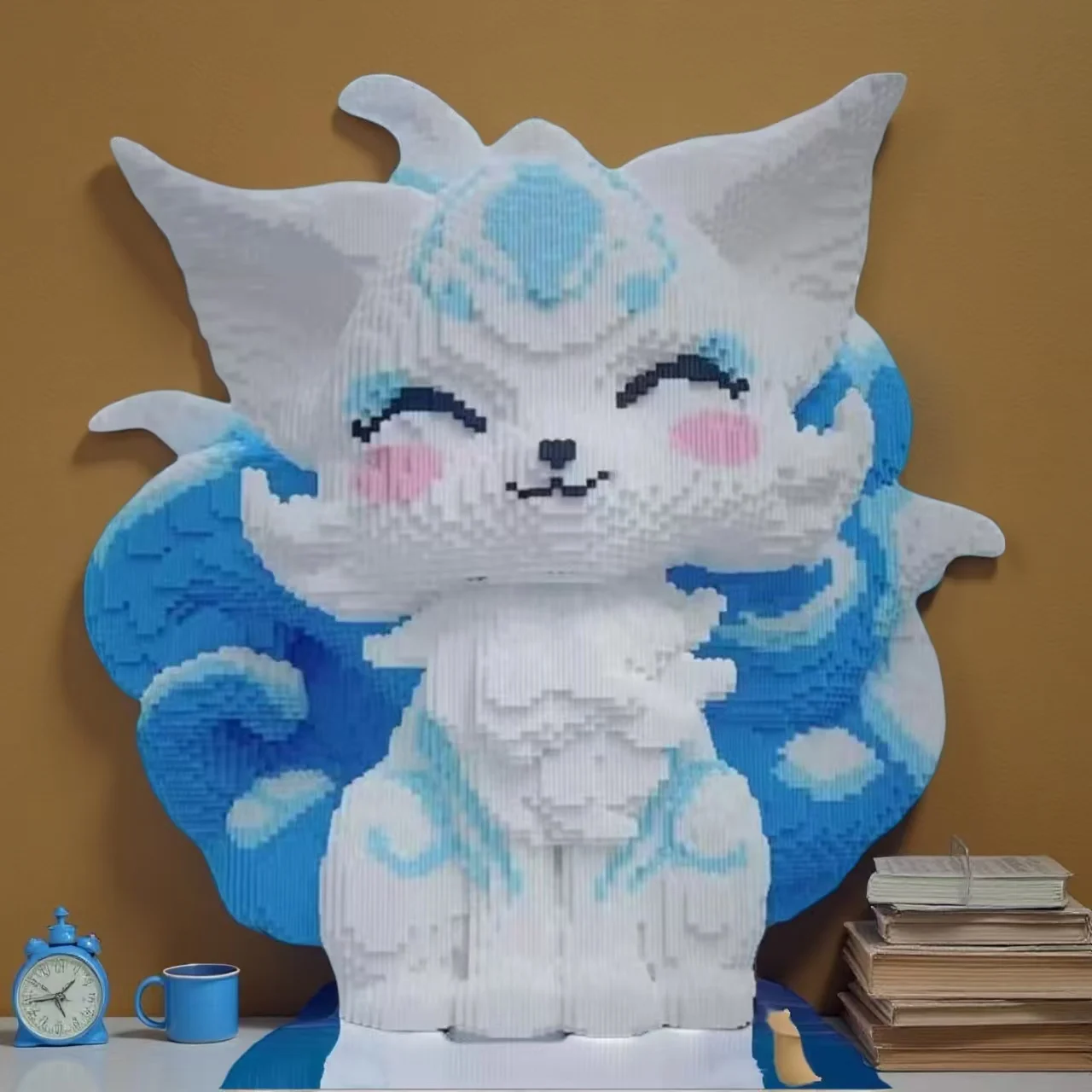 5762-delige klassieke bouwsteenset met negenstaartvos - Desktopdecoratie voor kantoor en thuis, verjaardagscadeaus, feestartikelen, creatieve verrassingsvakantiecadeaus