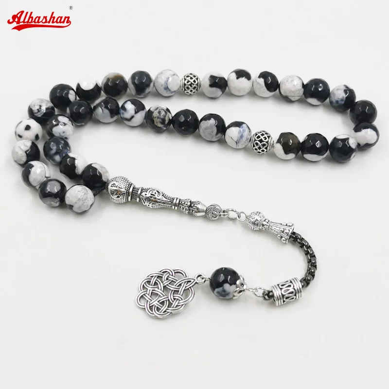 

Prayer beads Brazilian agate Tasbih Rosary Muslim turkish accessories on hand 33 beads bracelet arabic fashion trabzona misbaha