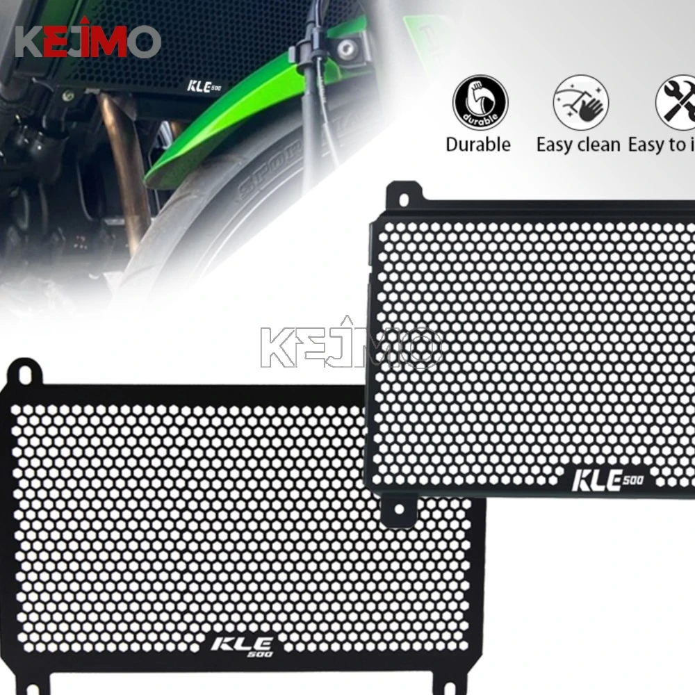 

Fit For Kawasaki KLE500 KLE 500 Kle500 2026 CNC Motorcycle Radiator Guard Grille Protection Cover Protective Accessories 500KLE