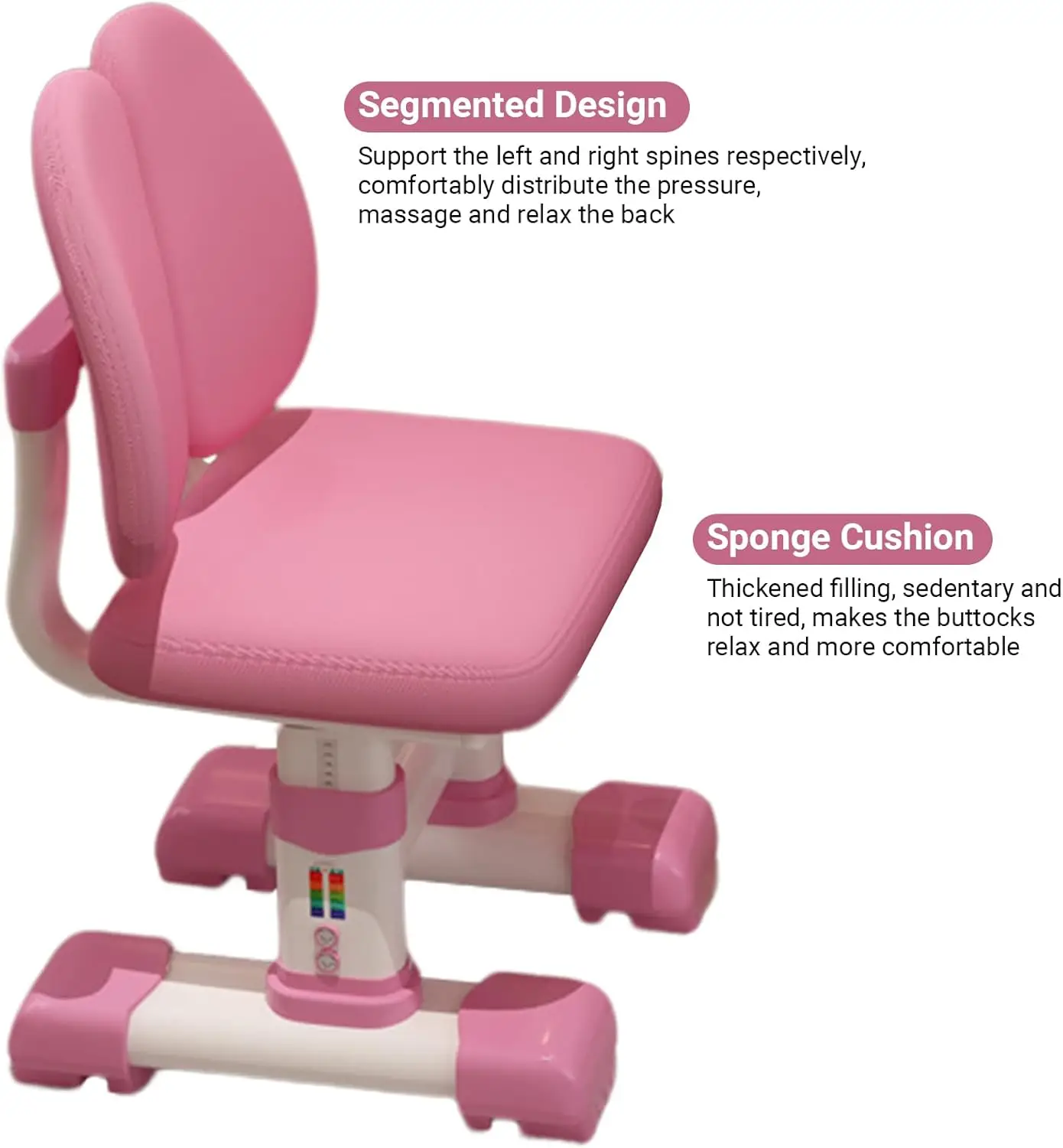 Mesa de pé, conjunto de cadeiras de mesa, mesa ampliada multi separação padrão dos desenhos animados conjunto de cadeira crianças altura ajustável estudo tabl